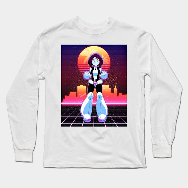 Ochako Uraraka - "Best Hero Girl" - classic 80's retro style poster - awsome gift for my hero academia lover & fans Long Sleeve T-Shirt by EhsanStore